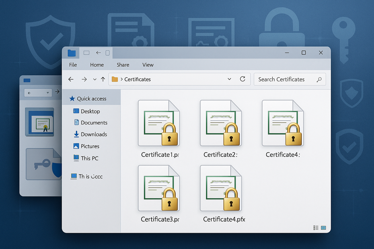 PFX Files in Windows – Trustico® Online Security